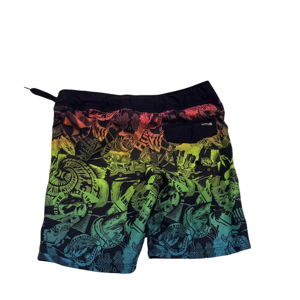 Hurley‎ Boys Size 5 Swim Trunks | Shark Surf Y2K - Picture 3 of 6